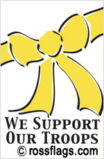 Support Our Troops Banner, Flag Designs and Accessories
